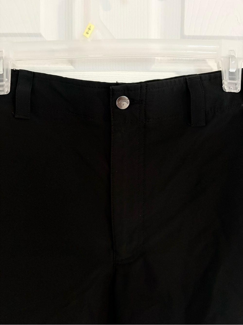 Callaway Black Performance Golf Shorts with Subtle Logo
